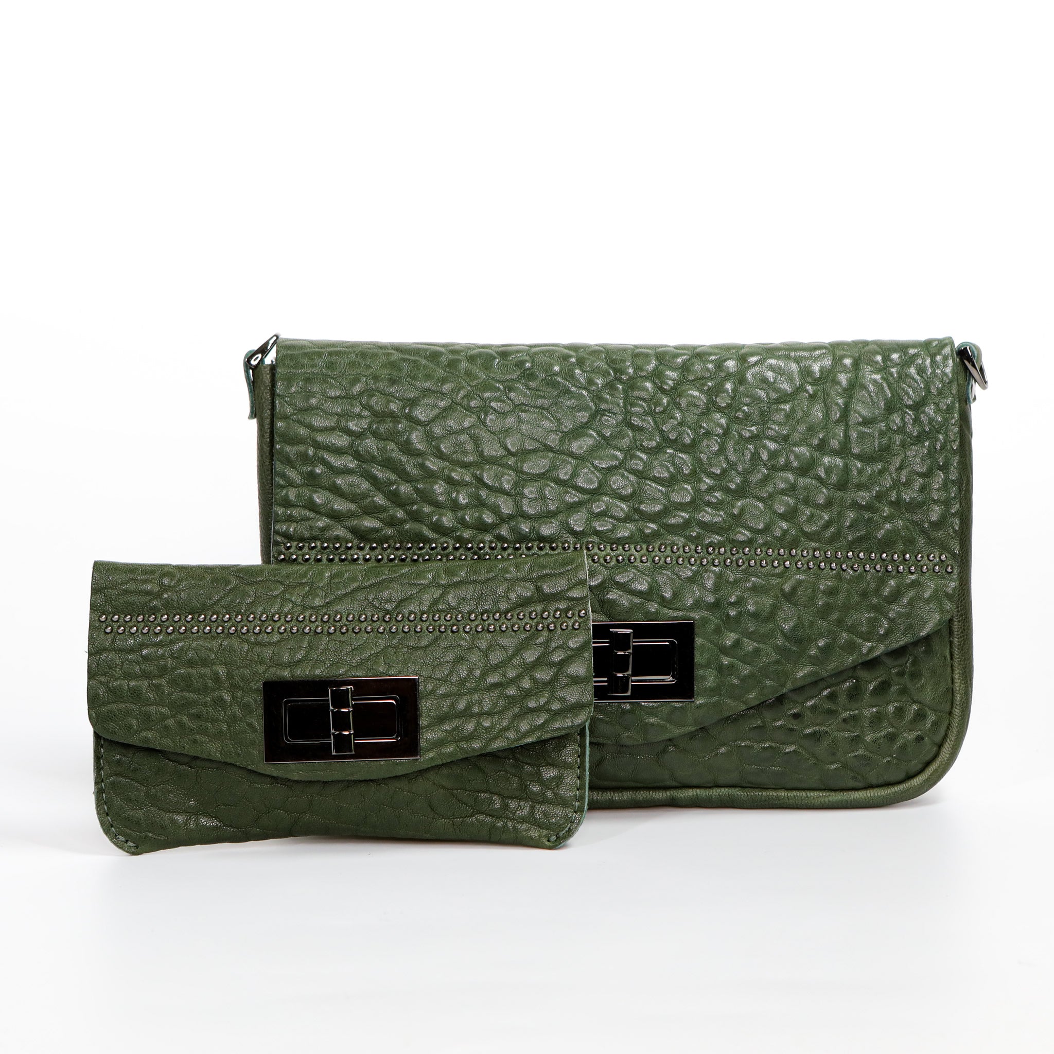 Italian-Leather-Gunmetal-Clasp-Wallet-Emerald